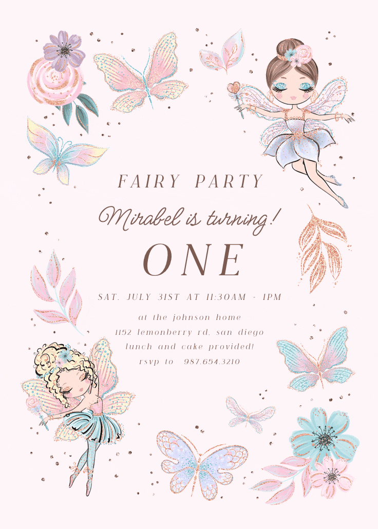 Fairy bash - invitation