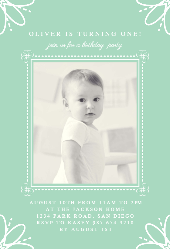 1st Birthday Invitation Templates (Free) | Greetings Island