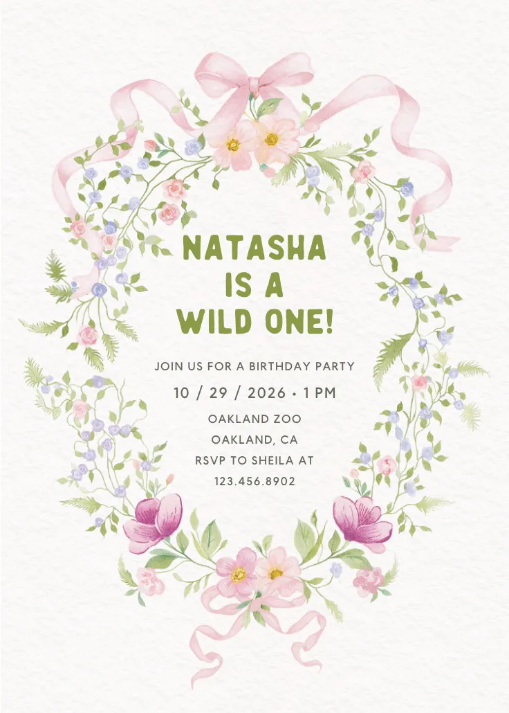 Framed in love - birthday invitation