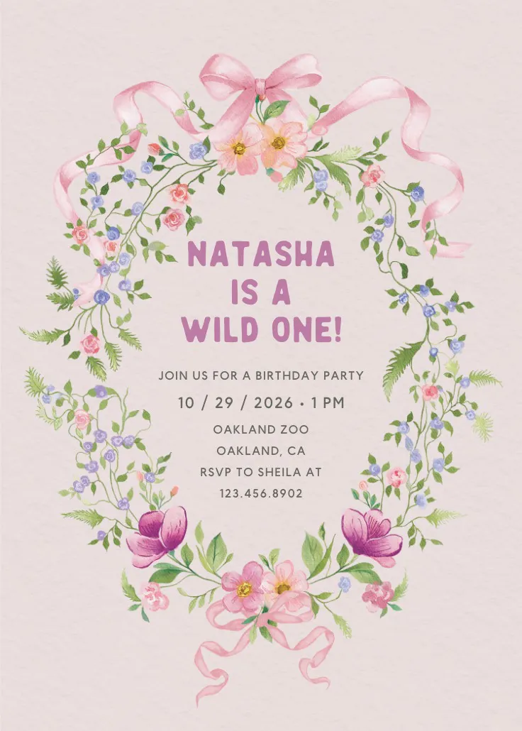 Framed in love - birthday invitation