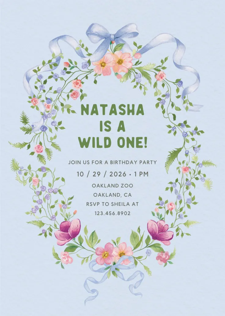 Framed in love - birthday invitation