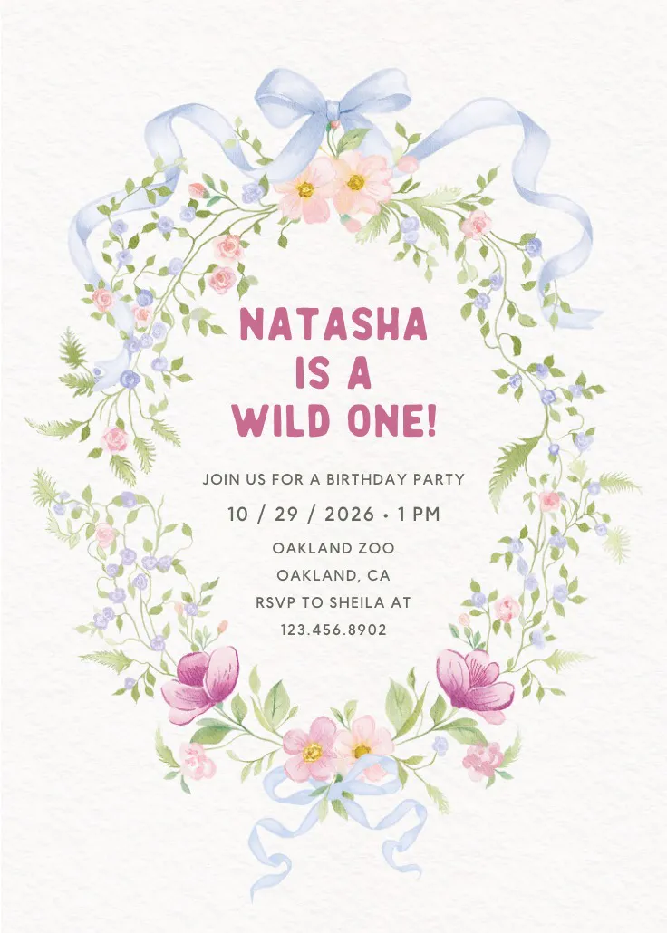 Framed in love - birthday invitation