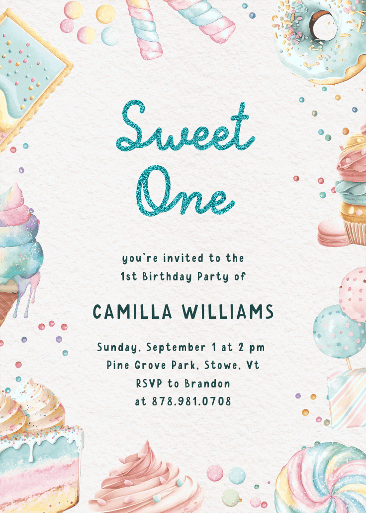 Frosty fiesta - invitación de cumpleaños