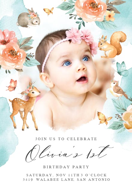 1st Birthday Invitation Templates Free Greetings Island 1st Birthday Invitation Templates Free Greetings Island