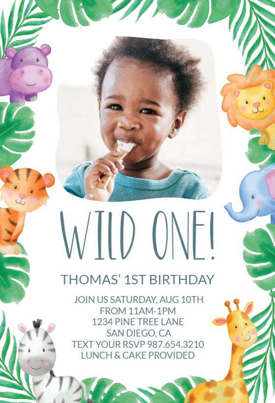 1 Year Old Birthday Invitation Templates Free Onvacationswall
