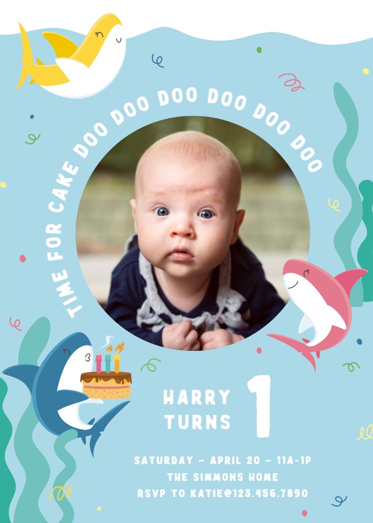 Killin for Cake - 1st Birthday Invitation Template | Greetings Island