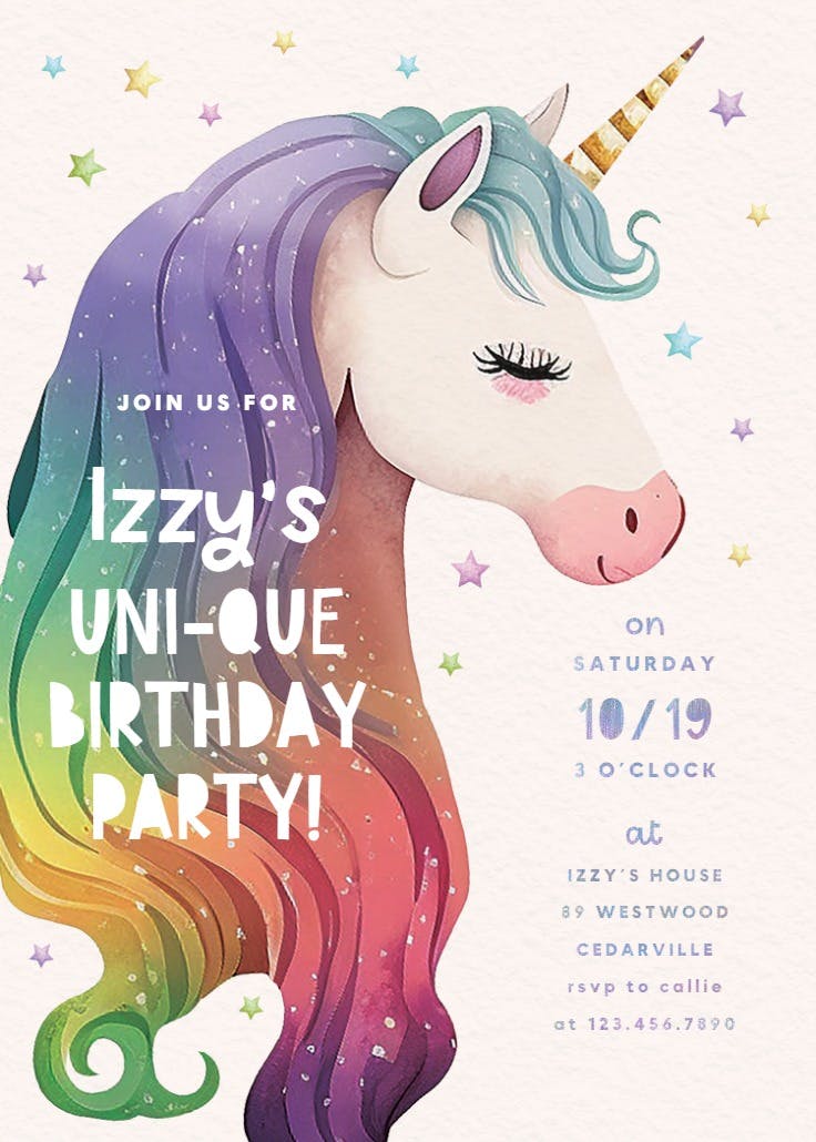 Magical moments - birthday invitation