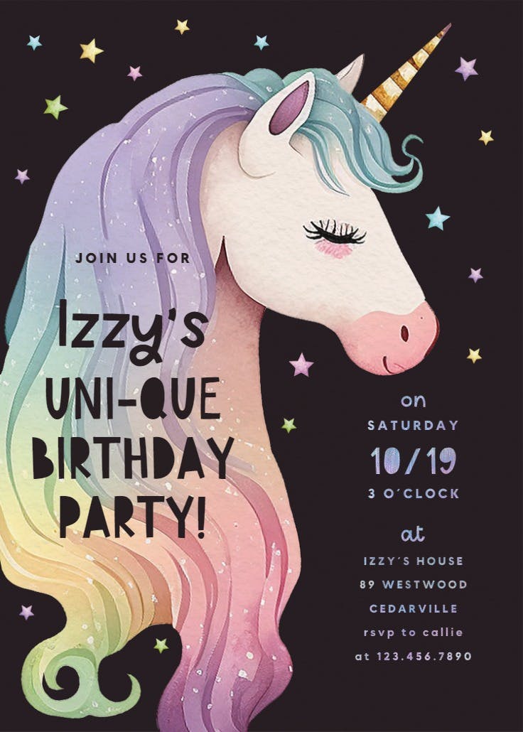 Magical moments - birthday invitation