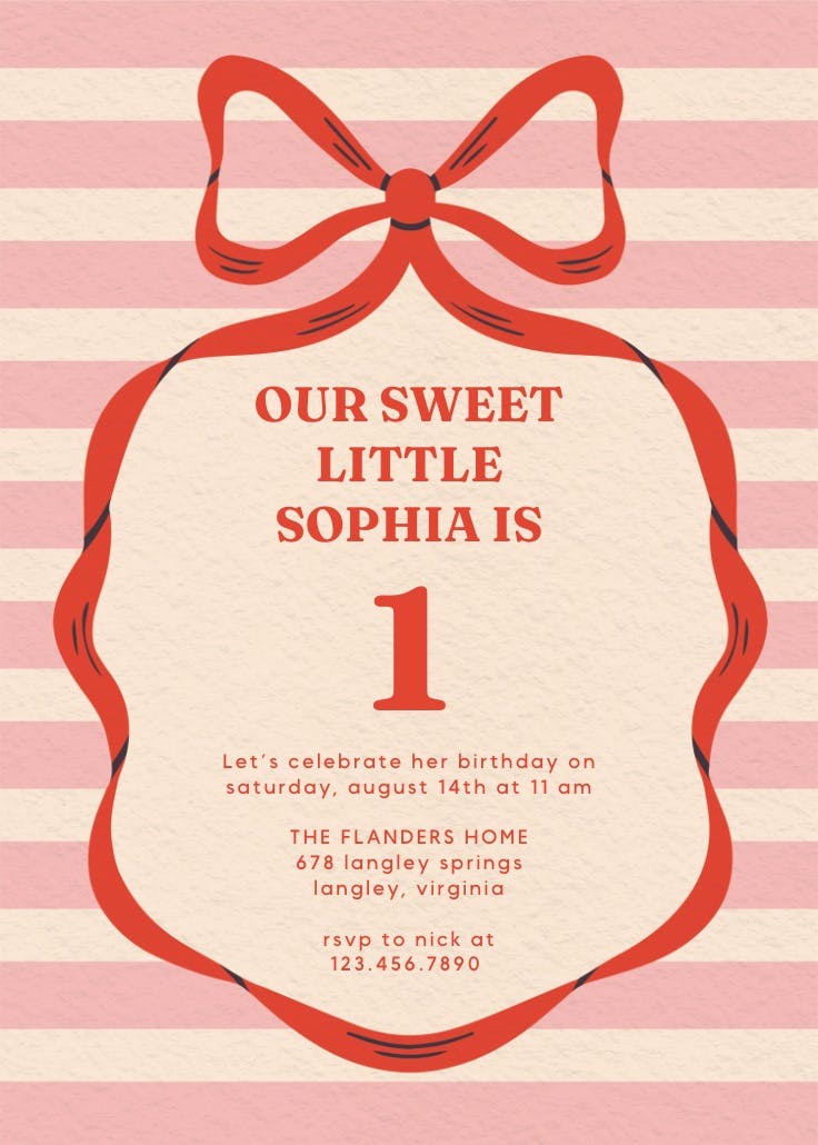 Merry mid-century - invitation