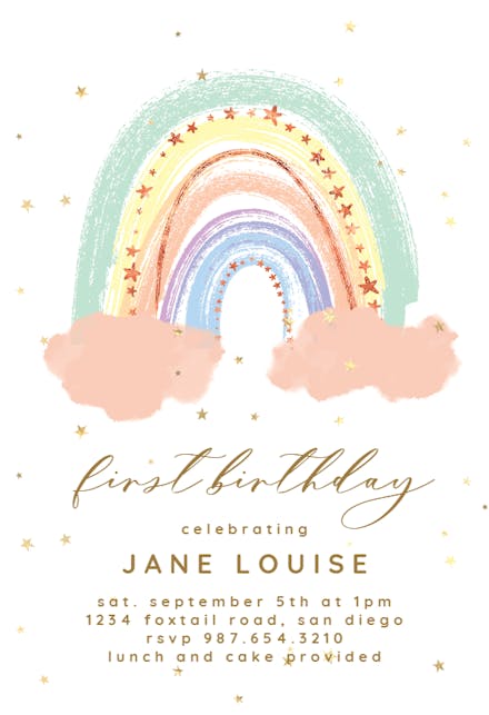 1st Birthday Invitation Templates (Free) | Greetings Island