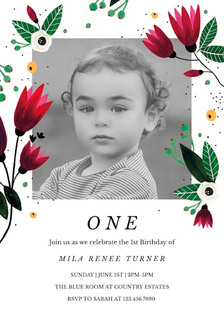 Spring Hug - Invitación de Cumpleaños