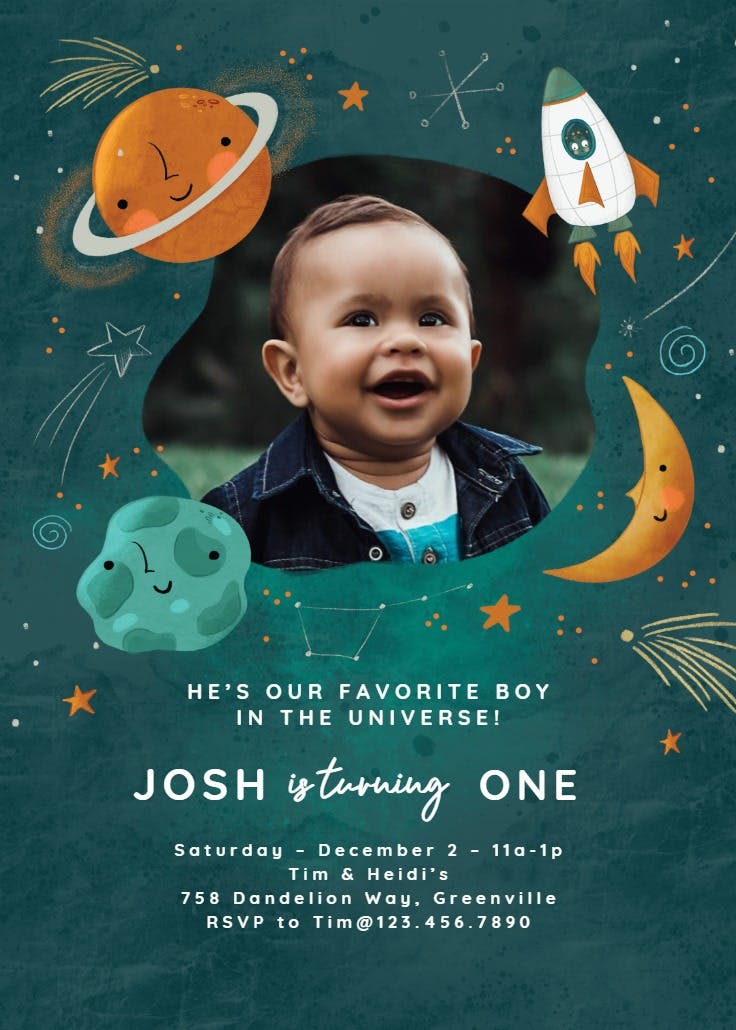 Star struck - birthday invitation