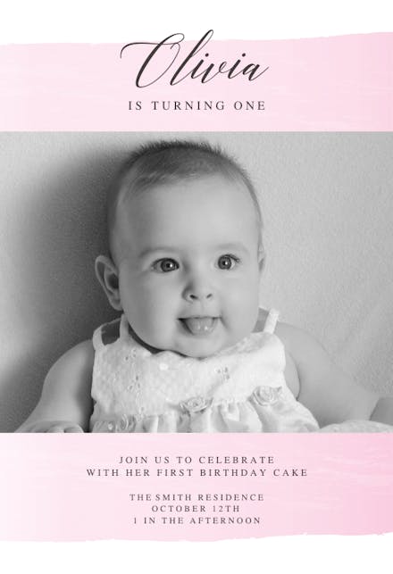 Take a Step - Invitación de Cumpleaños