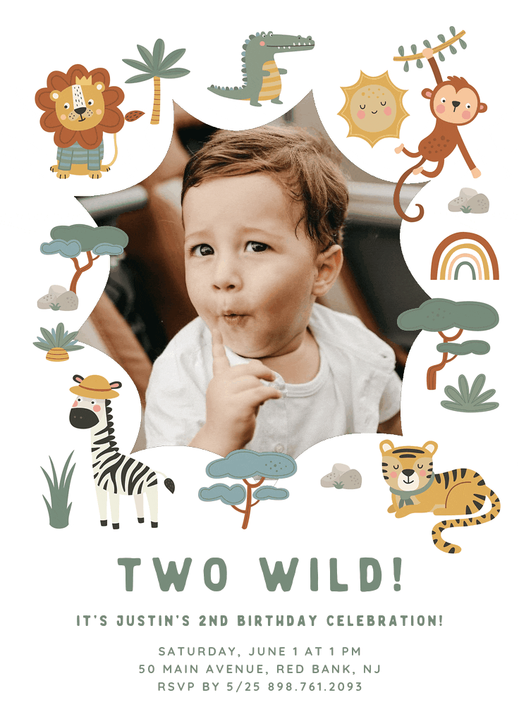 Roar & explore - birthday invitation