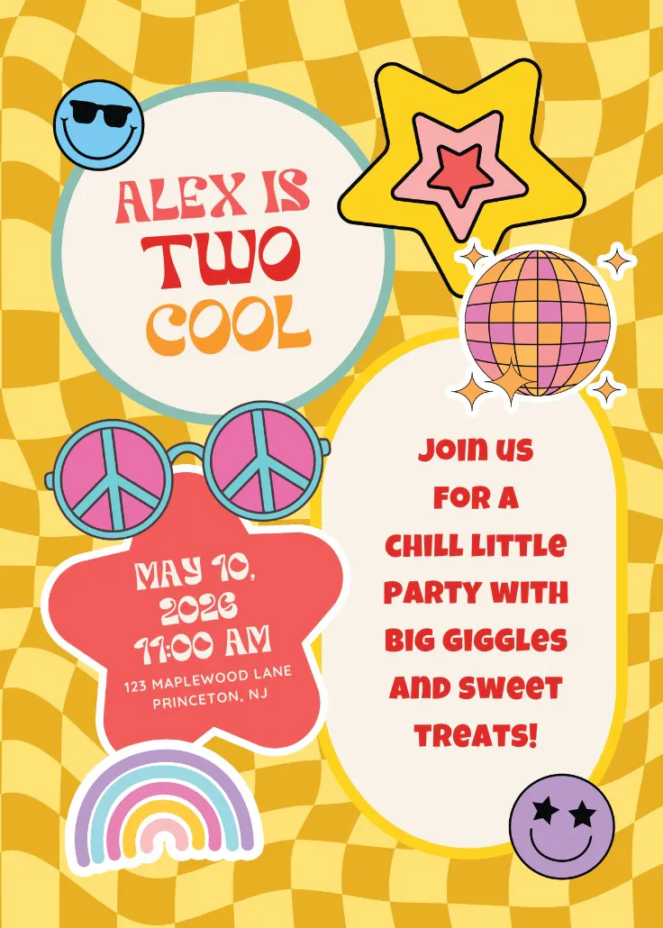Two cool! - birthday invitation