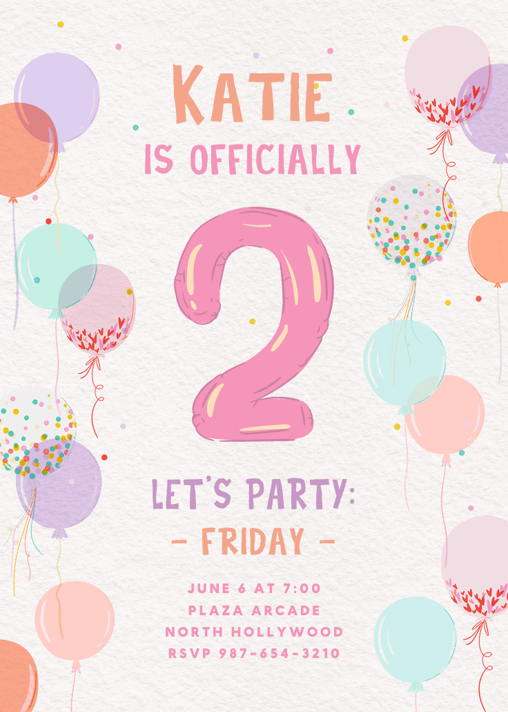 Up and away - invitación de cumpleaños