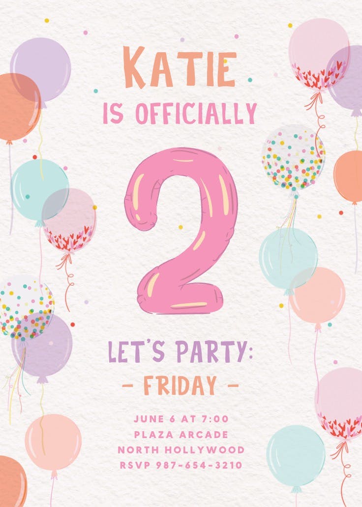 Up and away - invitación de cumpleaños