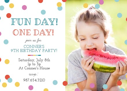A Fun Day - Invitación de Cumpleaños