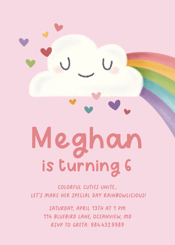 Cuteness Overload - Birthday Invitation Template 