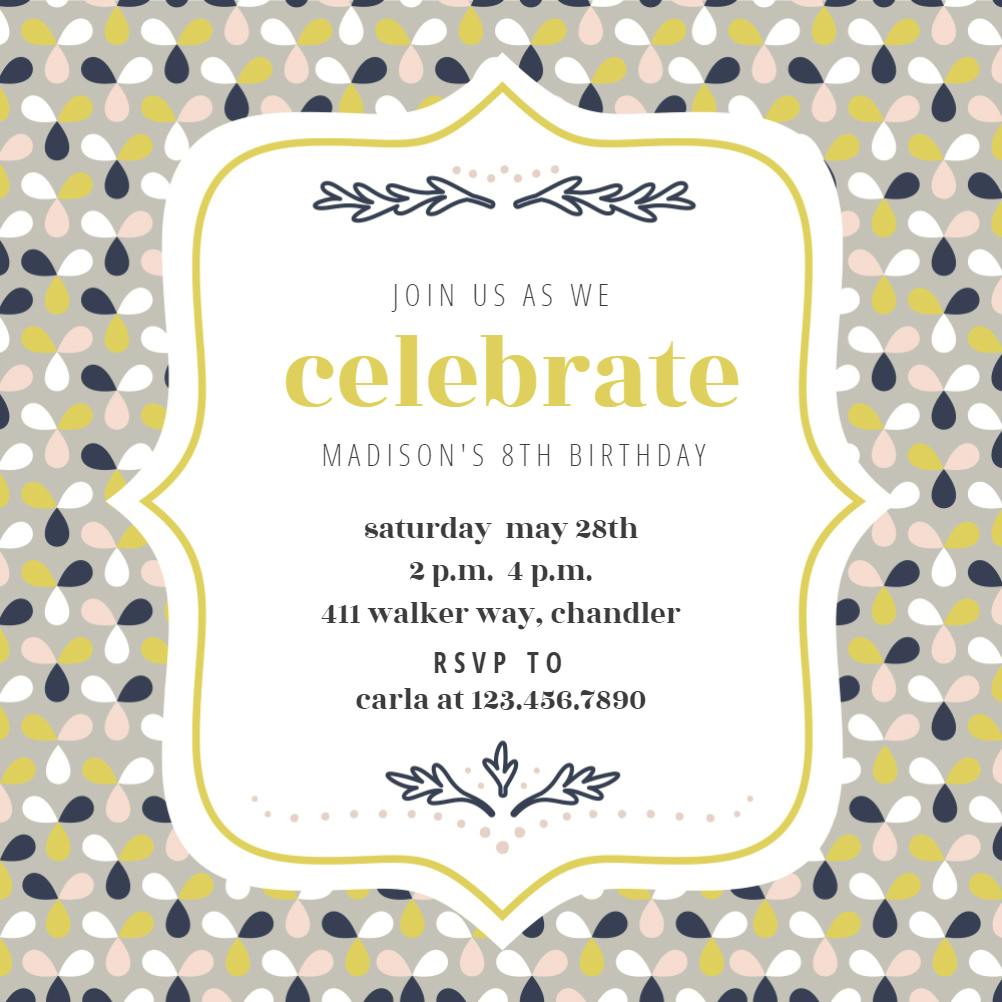 Join the fun - birthday invitation