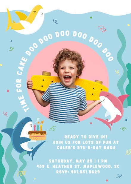 Killin for cake - birthday invitation