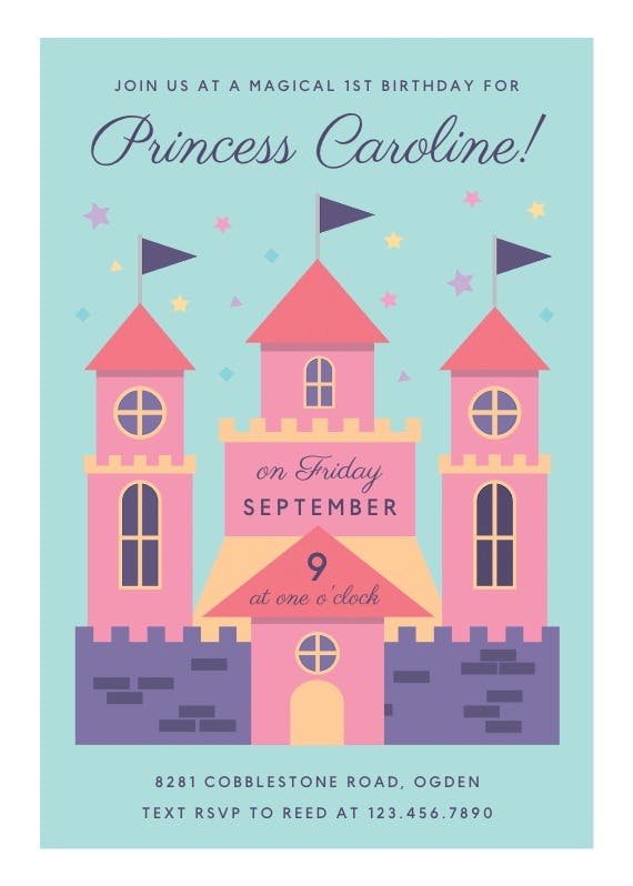 Magical day - printable party invitation