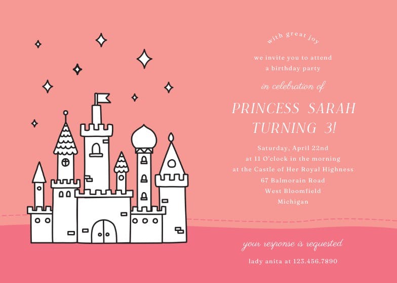 Royal highness - birthday invitation
