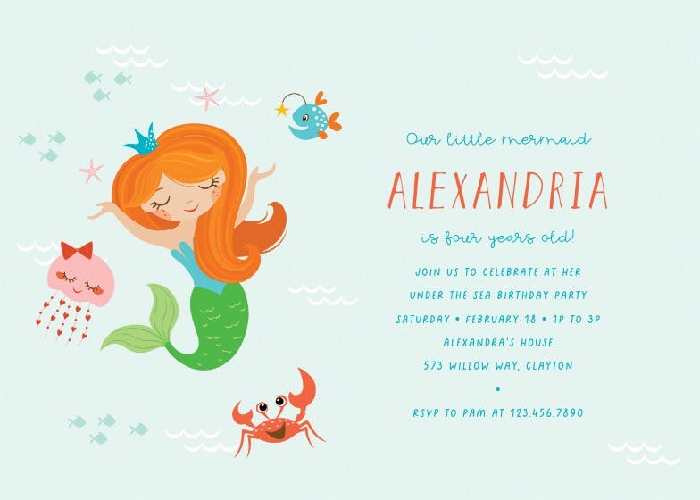 Sea me smile - printable party invitation