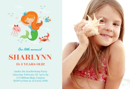 Sea Me Smile - Party Invitation