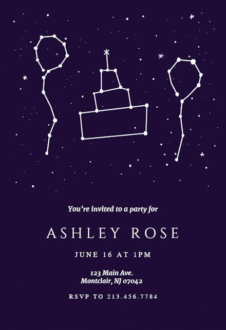 Stellar - Invitación de Cumpleaños