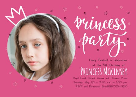 Tiara Time - Invitation Template