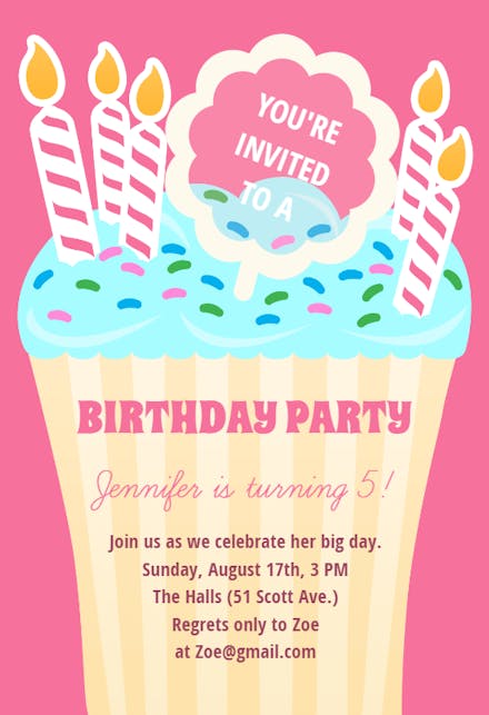 Very Special Day - Invitación de Cumpleaños