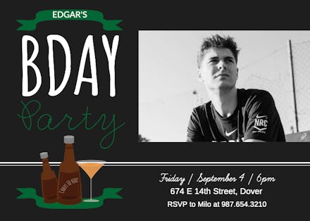 Birthday Fanfare - Invitación de Cumpleaños