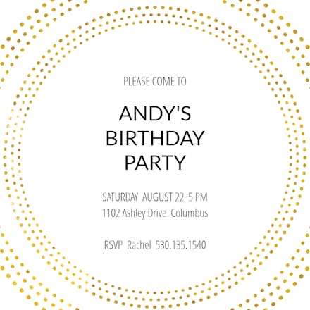 Watercolor Bowling Birthday Invitation 