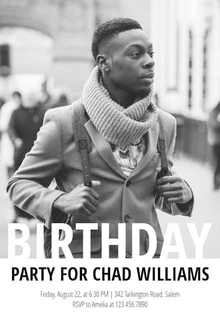 Party Pose - Invitación de Cumpleaños