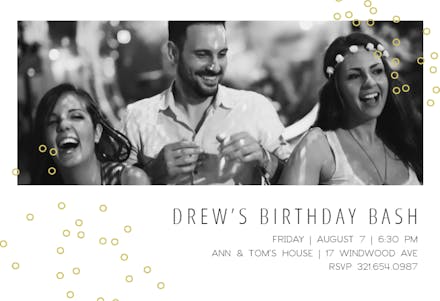 Spirited Bubbles - Invitación de Cumpleaños