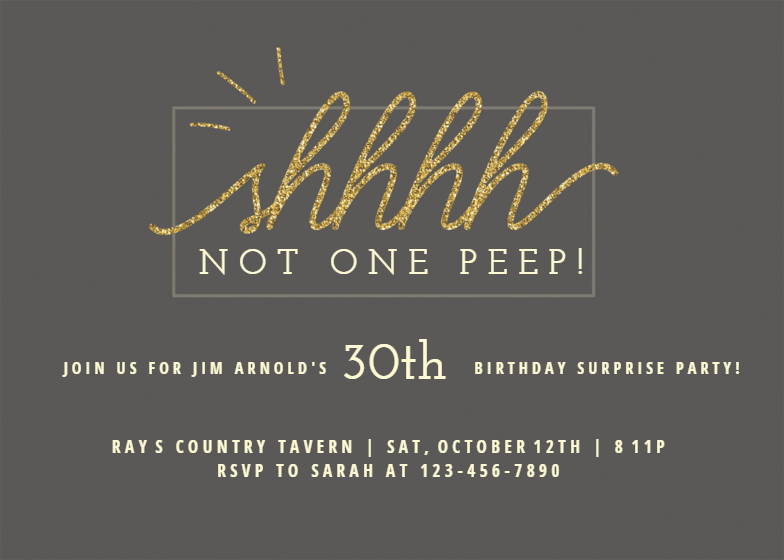 Paper & Party Supplies Paper Electronic birthday text invitation