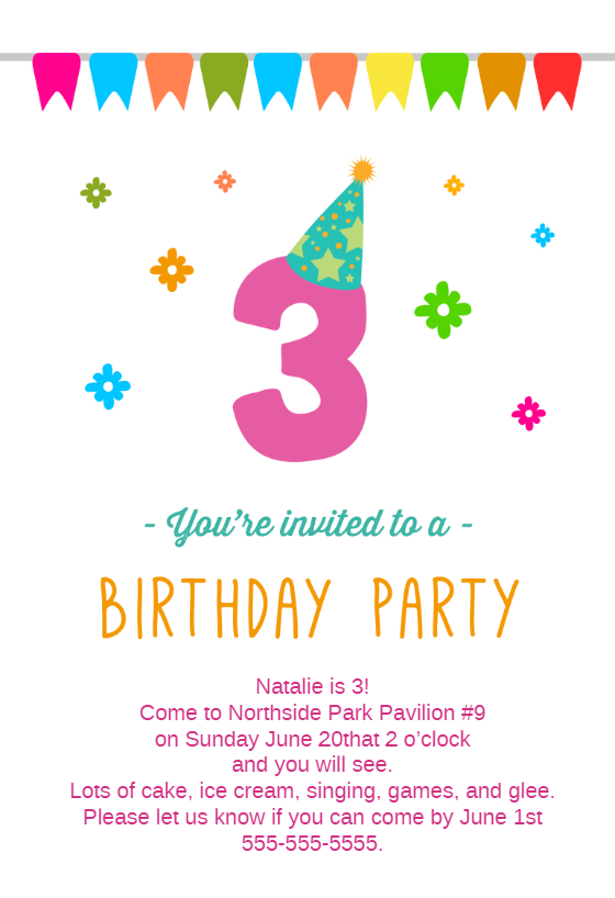 Free Vector | Happy birthday party invitation template