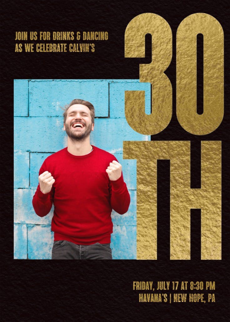 And many more 30 - invitación de cumpleaños