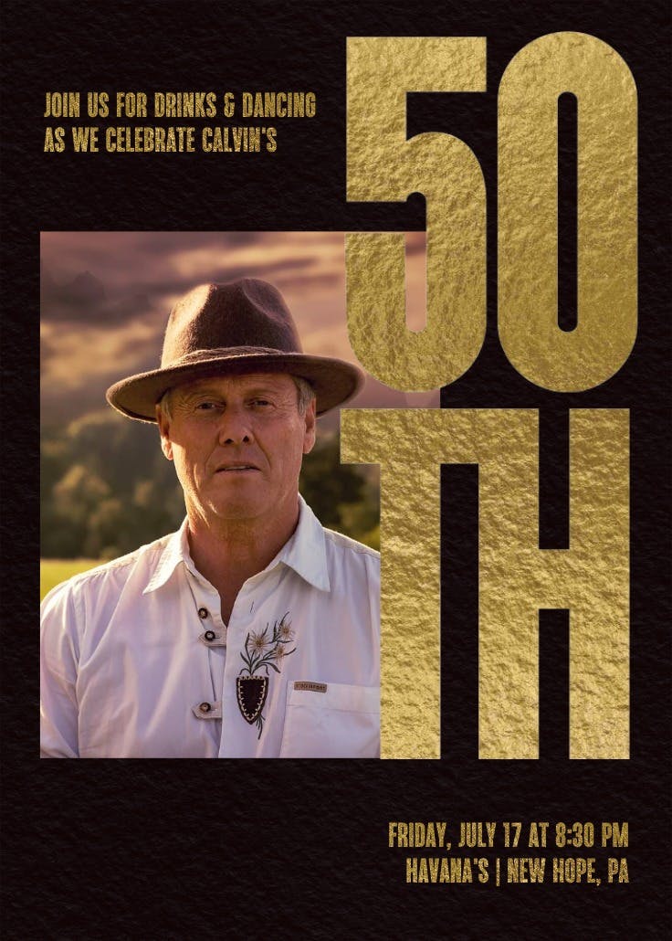 And many more 50 - invitación de cumpleaños