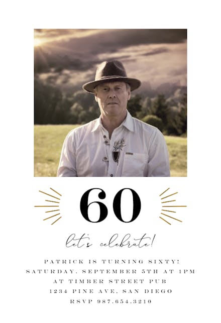 Big Birthday - Invitación De Cumpleaños