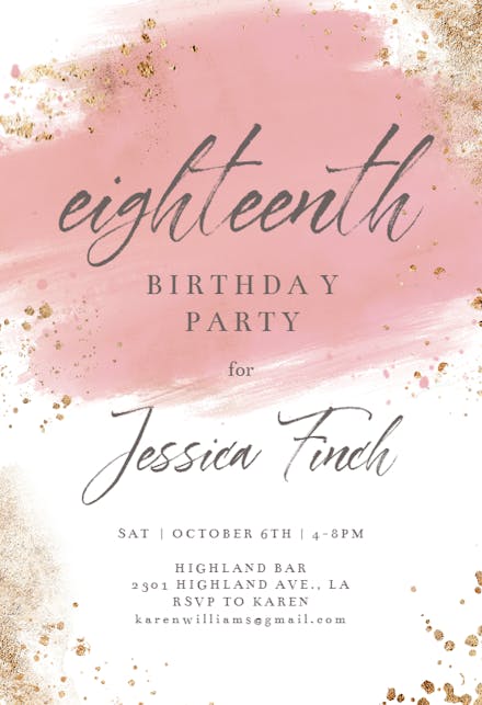 Free Printable 18th Birthday Invitation Templates Canva 46% OFF Free Printable 18th Birthday Invitation Templates Canva 46% OFF