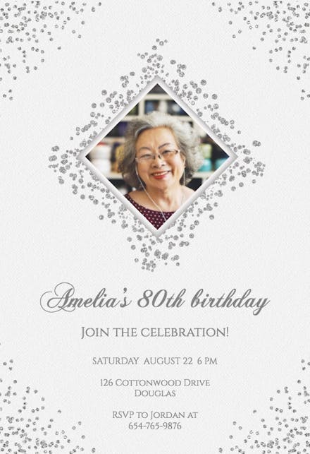 80th Birthday Invitation Templates Free Greetings Island 80th Birthday Invitation Templates Free Greetings Island