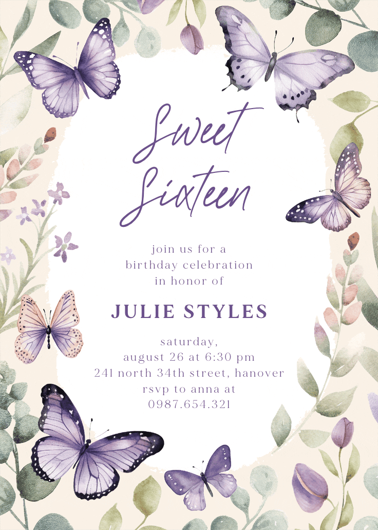Flutter by - invitación de cumpleaños
