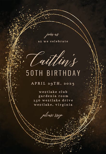 50th Birthday Invitation Templates (Free) | Greetings Island 50th Birthday Invitation Templates (Free) | Greetings Island