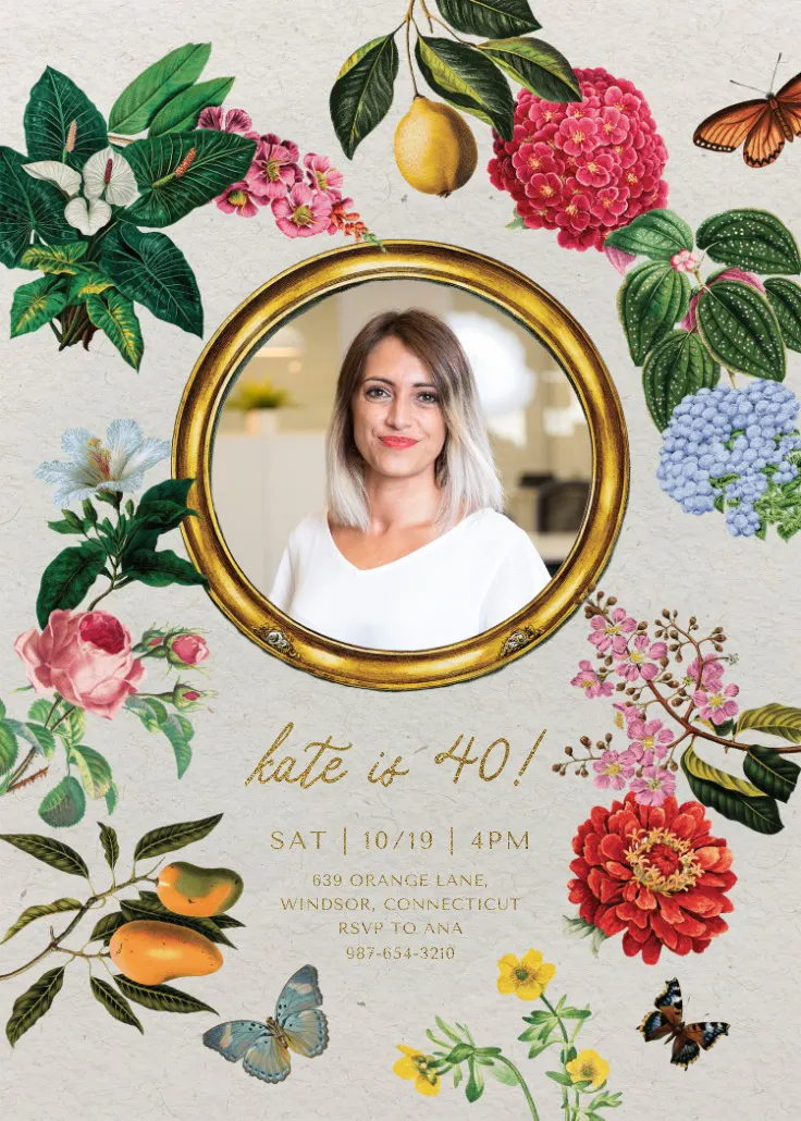 Magical photo 40 - fødselsdagsinvitation