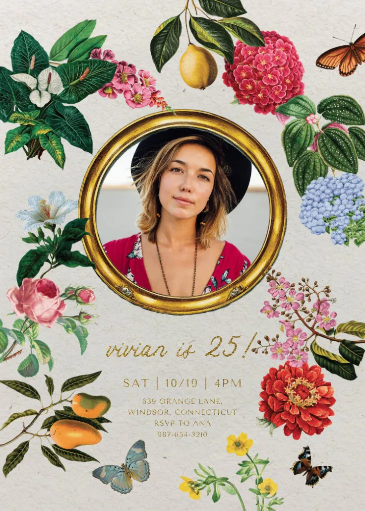 Magical photo 25 - födelsedagsinbjudan