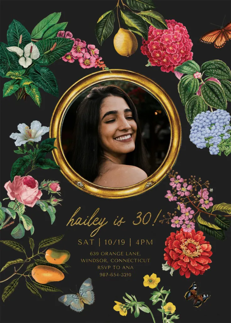 Magical photo 30 - birthday invitation