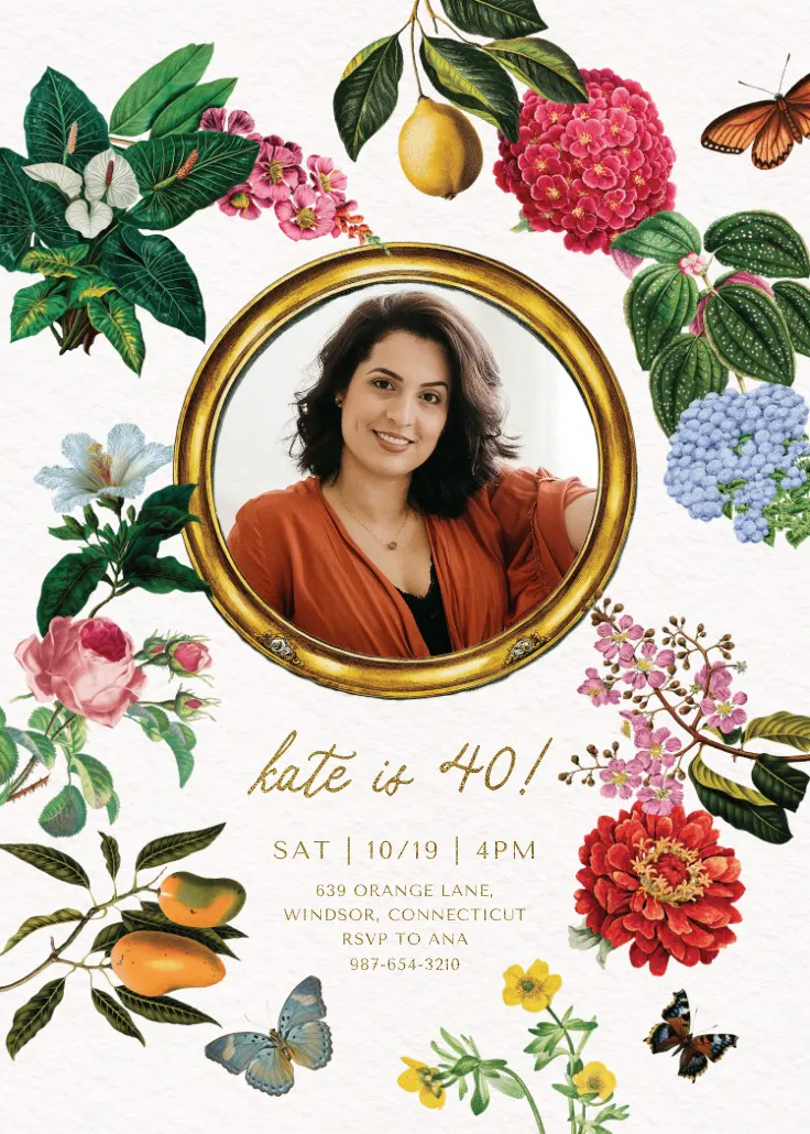 Magical photo 40 - födelsedagsinbjudan