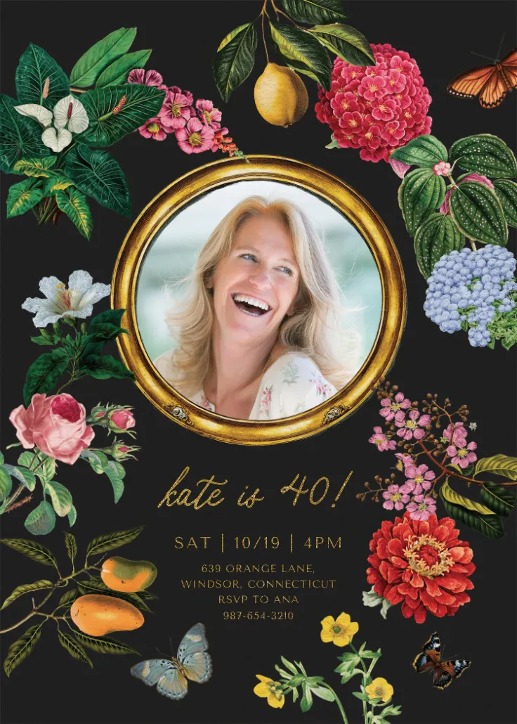 Magical photo 40 - födelsedagsinbjudan